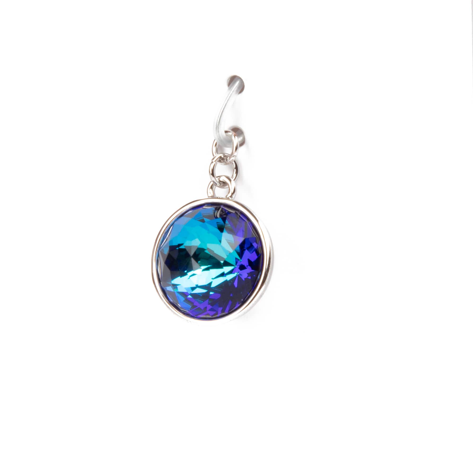 6 Pack: Blue Austrian Crystal Dome Charm by Bead Landing™